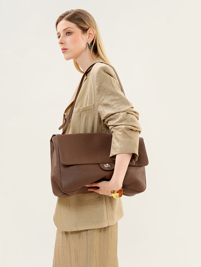 Bolsa Flap Couro Legítimo Chloe Grande