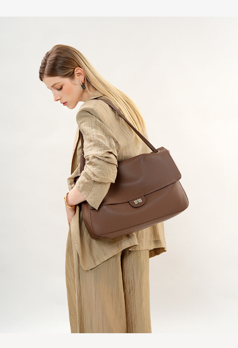 Bolsa Flap Couro Legítimo Chloe Grande