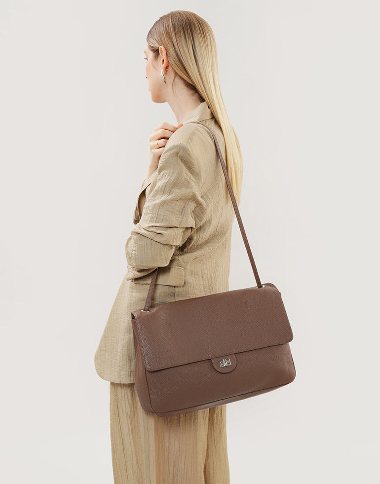 Bolsa Flap Couro Legítimo Chloe Grande