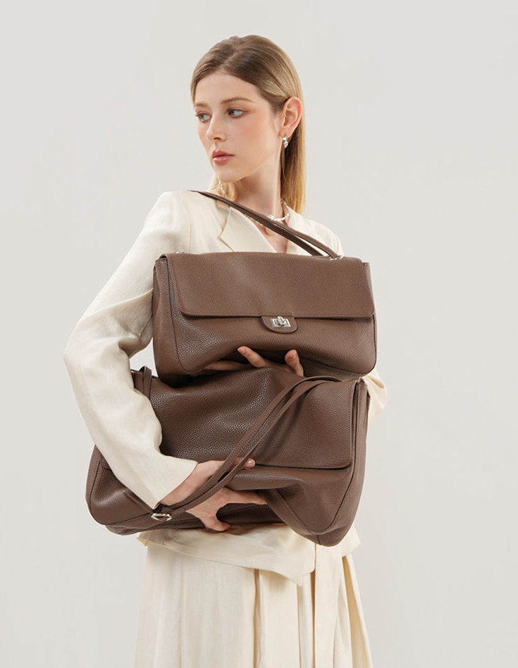 Bolsa Flap Couro Legítimo Chloe Grande
