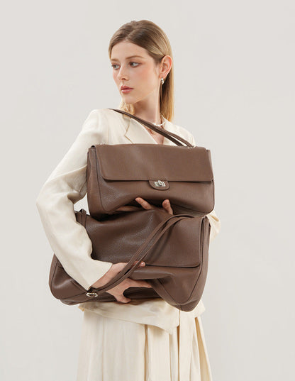 Bolsa Flap Couro Legítimo Chloe Grande