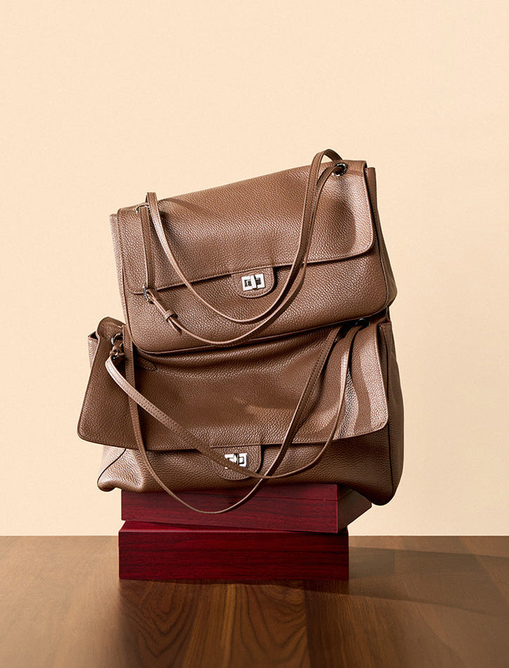 Bolsa Flap Couro Legítimo Chloe Grande