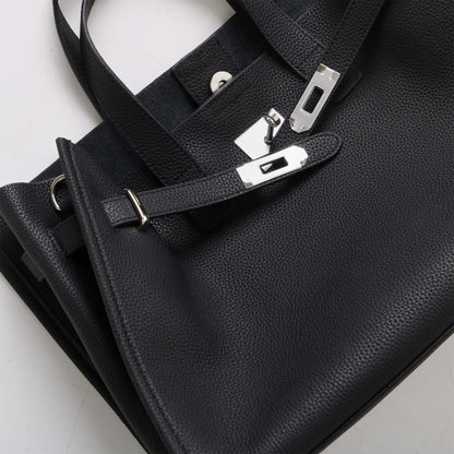 Bolsa Tote Grande Couro Legítimo Bonnet Ferragem Prata