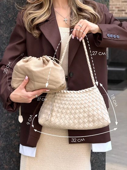 Bolsa Baguette Trançada Martina