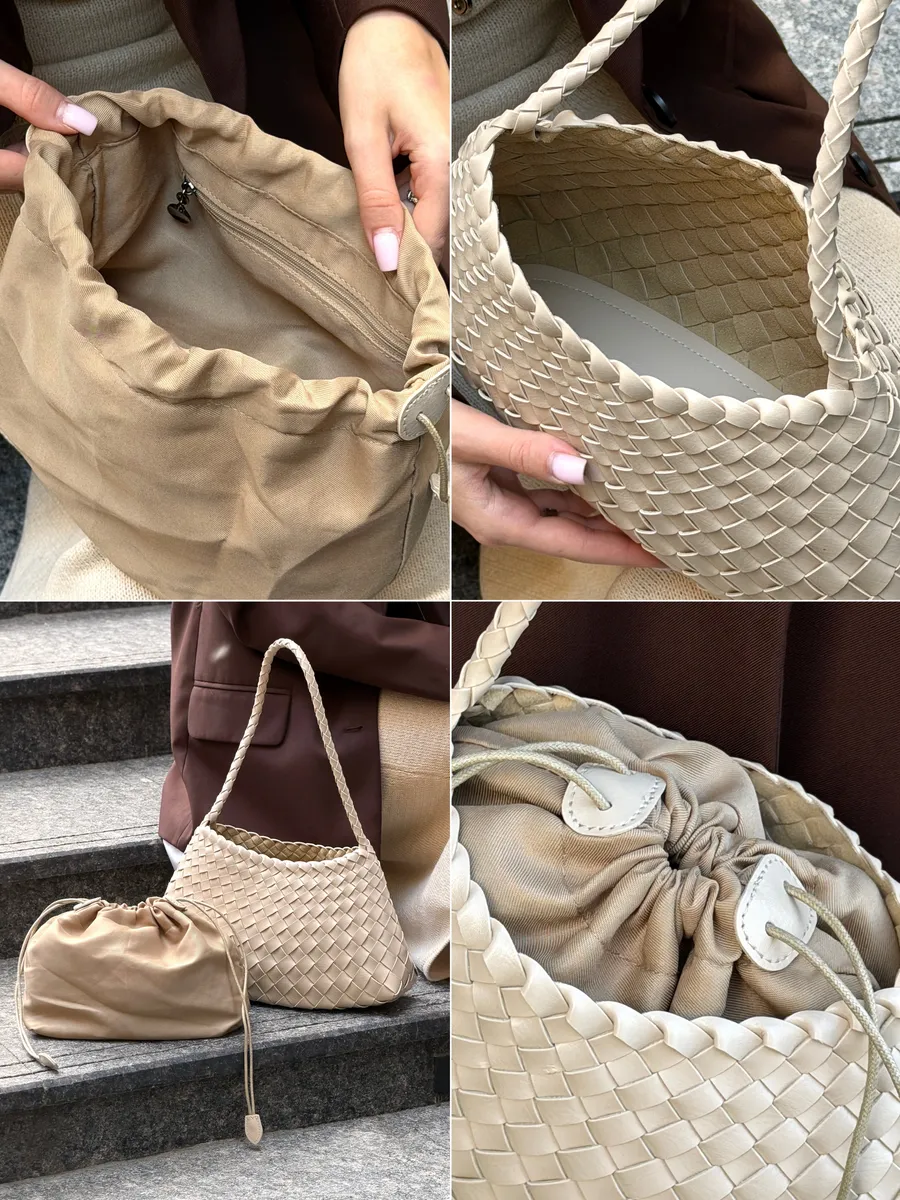Bolsa Baguette Trançada Martina