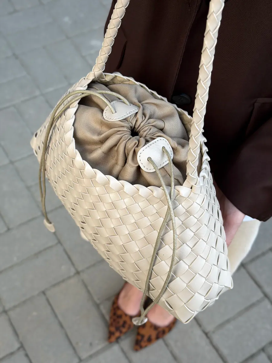 Bolsa Baguette Trançada Martina