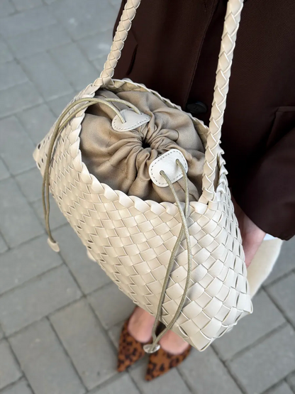 Bolsa Baguette Trançada Martina