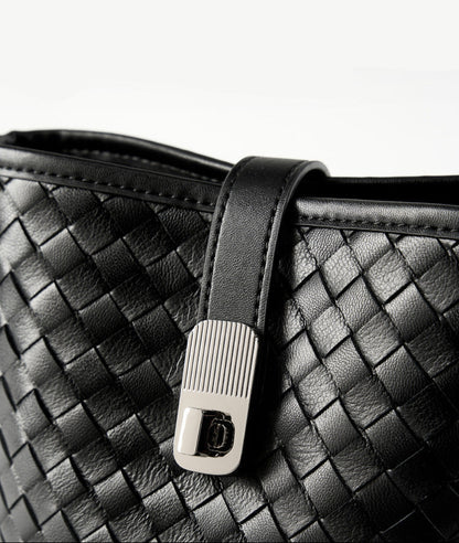 Bolsa Bucket Trançada Couro Legítimo Capri