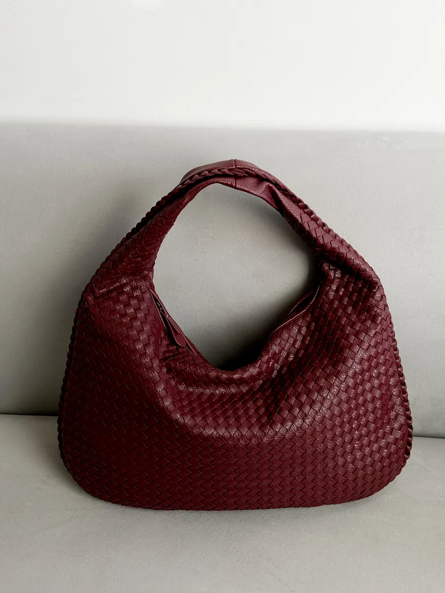 Bolsa de Ombro Maxi Trançada Havana