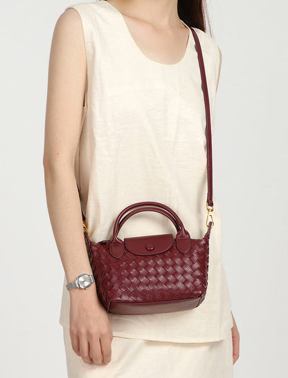 Bolsa Mini Tote Trançada Blanche