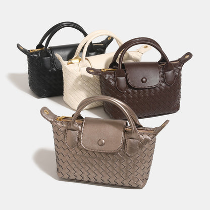 Bolsa Mini Tote Trançada Blanche