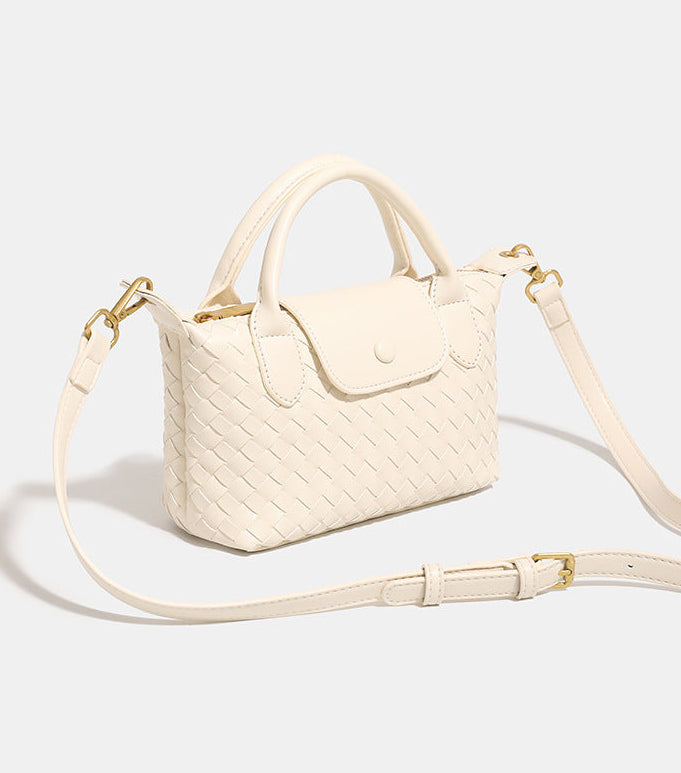 Bolsa Mini Tote Trançada Blanche