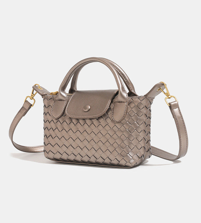 Bolsa Mini Tote Trançada Blanche