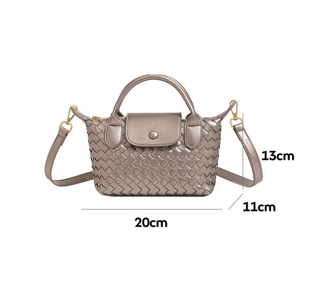 Bolsa Mini Tote Trançada Blanche