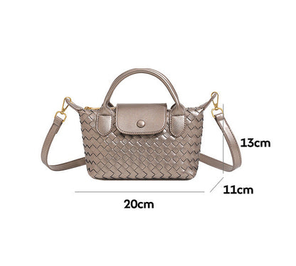 Bolsa Mini Tote Trançada Blanche