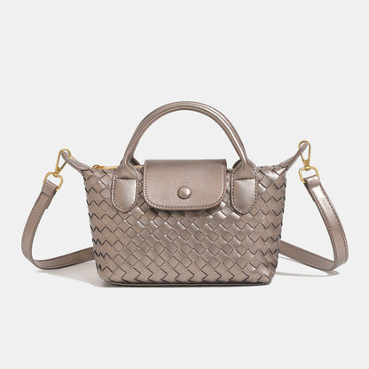 Bolsa Mini Tote Trançada Blanche