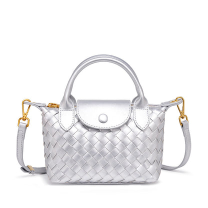 Bolsa Mini Tote Trançada Blanche