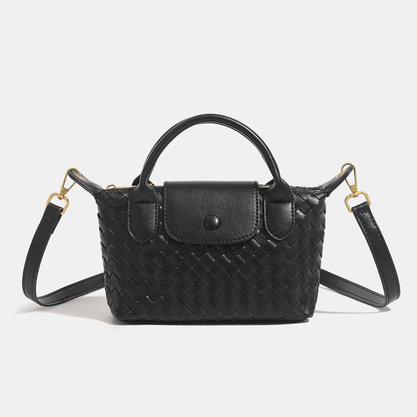 Bolsa Mini Tote Trançada Blanche
