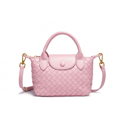 Bolsa Mini Tote Trançada Blanche